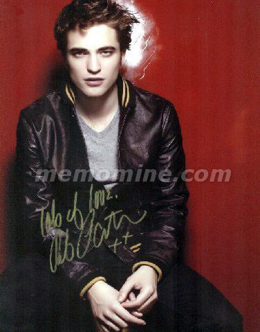 Pattinson Robert Original Autograph w/ COA - Click Image to Close